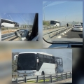 אוטובוס עלה באש בכביש 38 לכיוון תחנת המשטרה