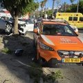 שני צעירים נפצעו באורח בינוני בתאונה בשד' בן זאב