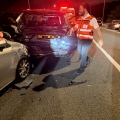 פצוע באורח בינוני ושלושה פצועים קל בתאונה בכביש 38