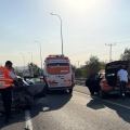 פצועים באורח בינוני וקל בתאונה סמוך למחלף הר טוב: